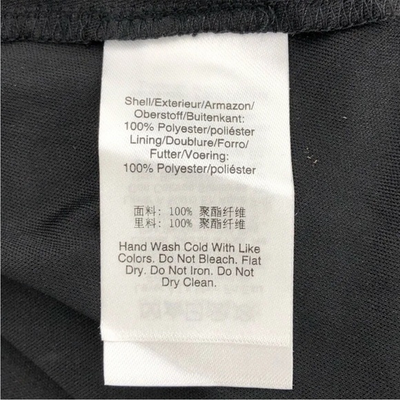 DKNY black skirt with polka dot mesh overlay size medium - Picture 4 of 5